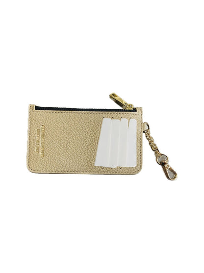 PORTACARTE CON MOSCHETTONE IN PELLE TORTORA 135