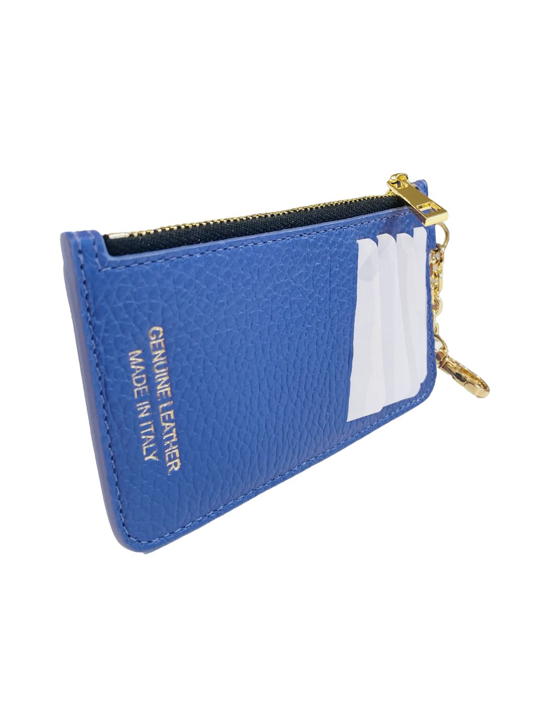 PORTACARTE CON MOSCHETTONE IN PELLE LAVANDA 135