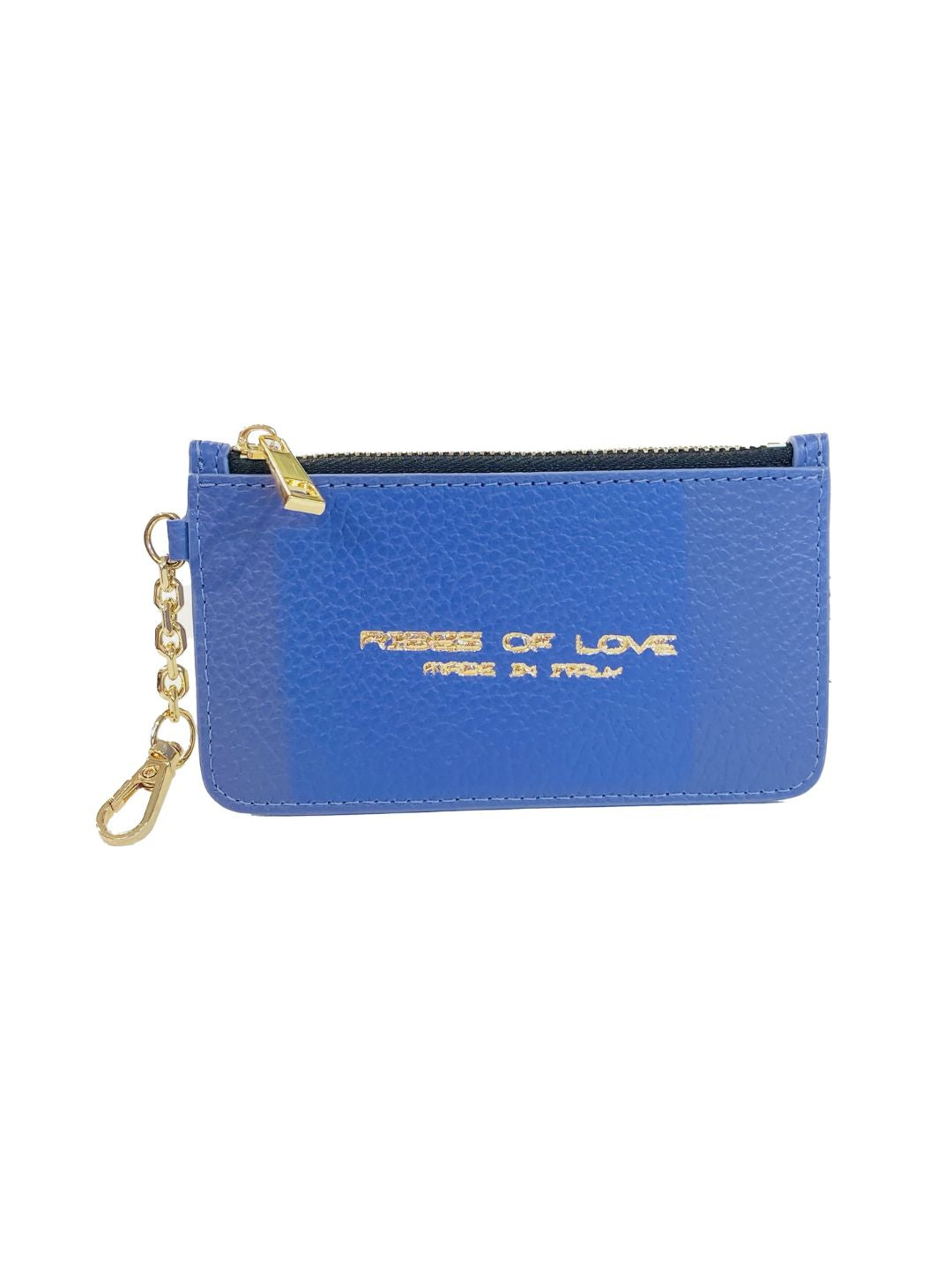 PORTACARTE CON MOSCHETTONE IN PELLE LAVANDA 135