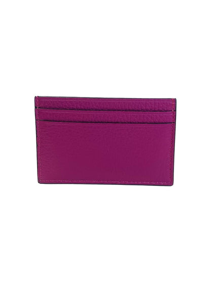 PORTACARTE IN PELLE FUXIA SCURO 131