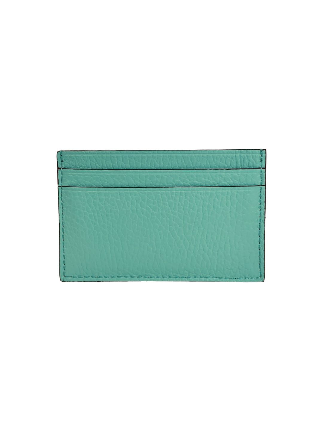 PORTACARTE IN PELLE VERDE ACQUA 131