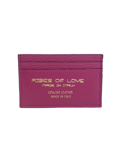 PORTACARTE IN PELLE FUXIA 131