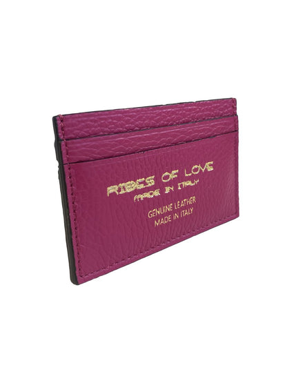PORTACARTE IN PELLE FUXIA 131