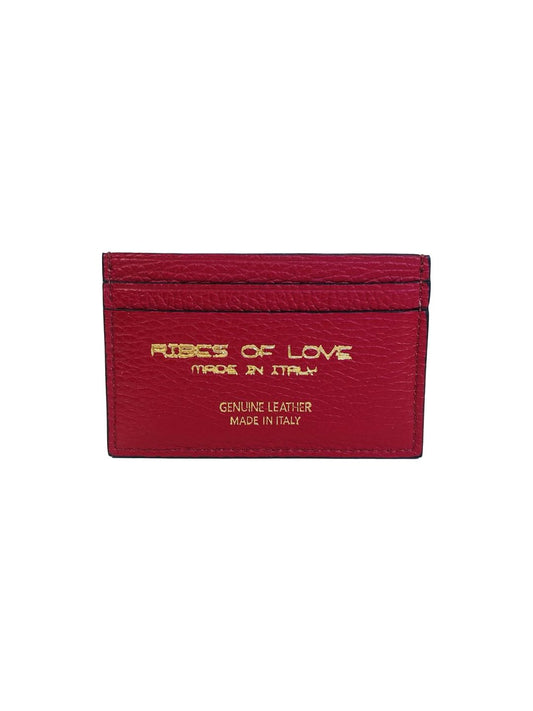 PORTACARTE IN PELLE ROSSO SCURO 131