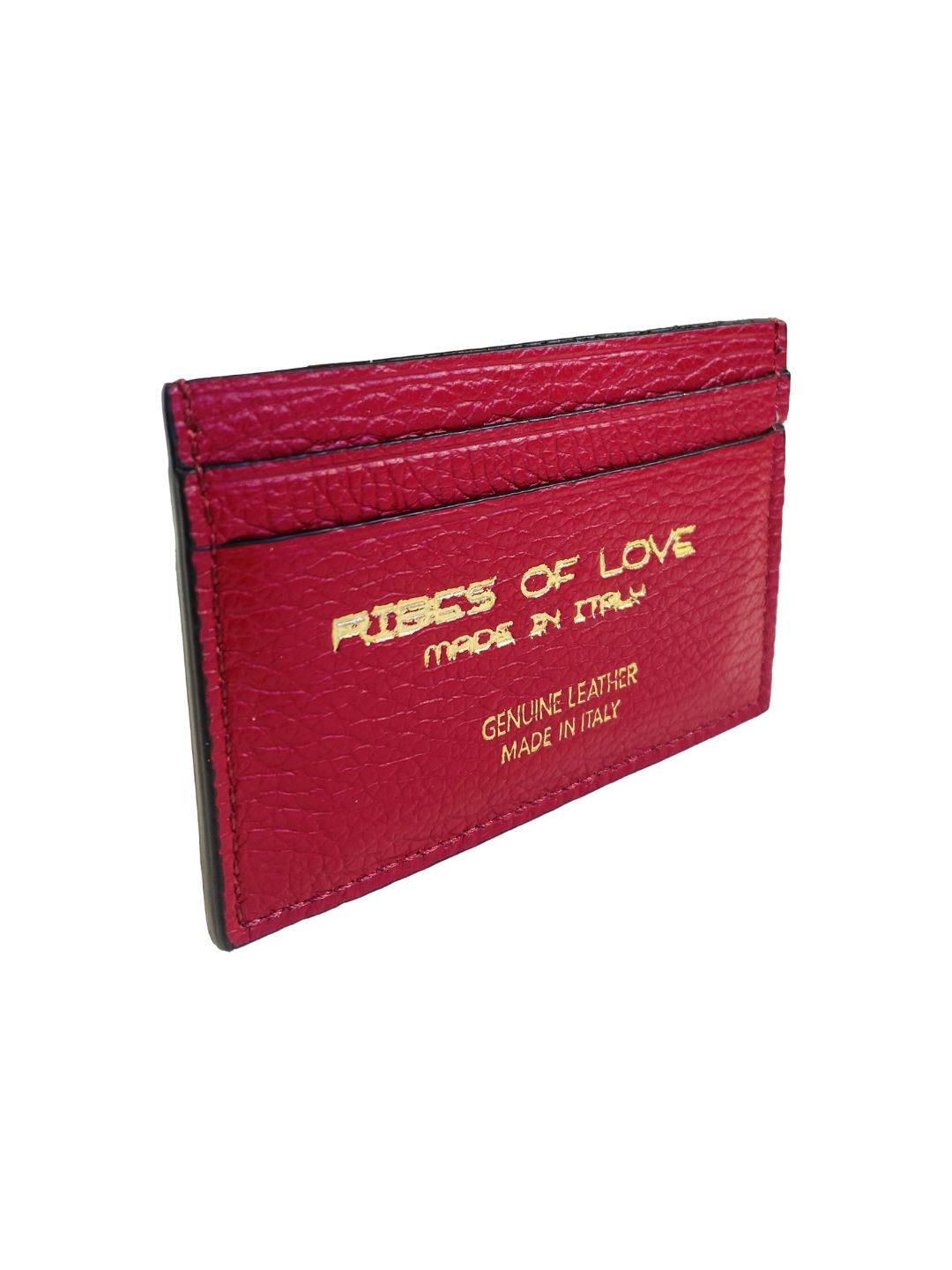 PORTACARTE IN PELLE ROSSO SCURO 131