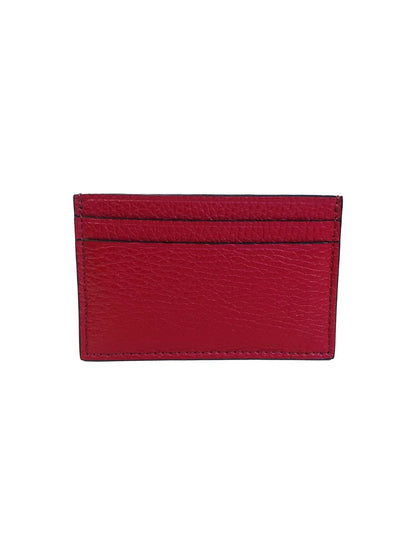 PORTACARTE IN PELLE ROSSO SCURO 131