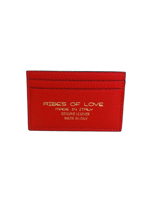 PORTACARTE IN PELLE ROSSO 131