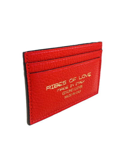 PORTACARTE IN PELLE ROSSO 131