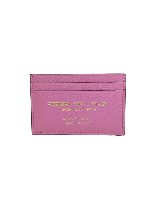 PORTACARTE IN PELLE ROSA BUBBLE 131