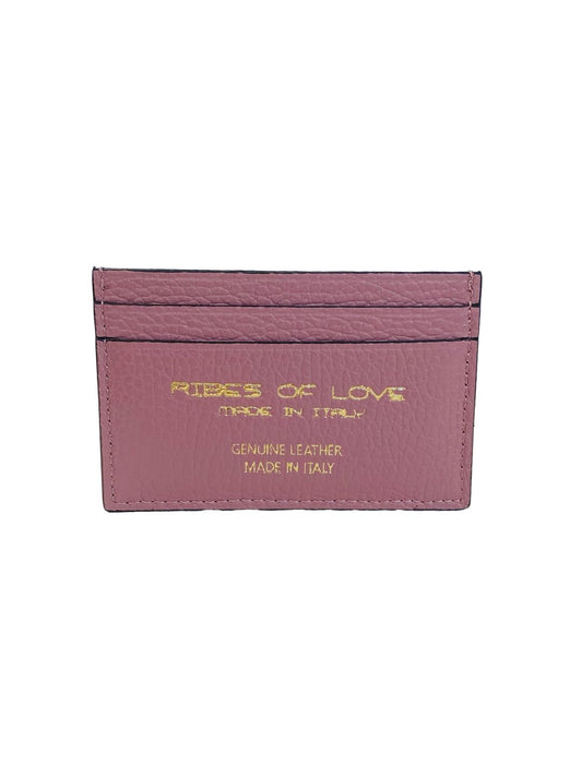 PORTACARTE IN PELLE ROSA ANTICO 131