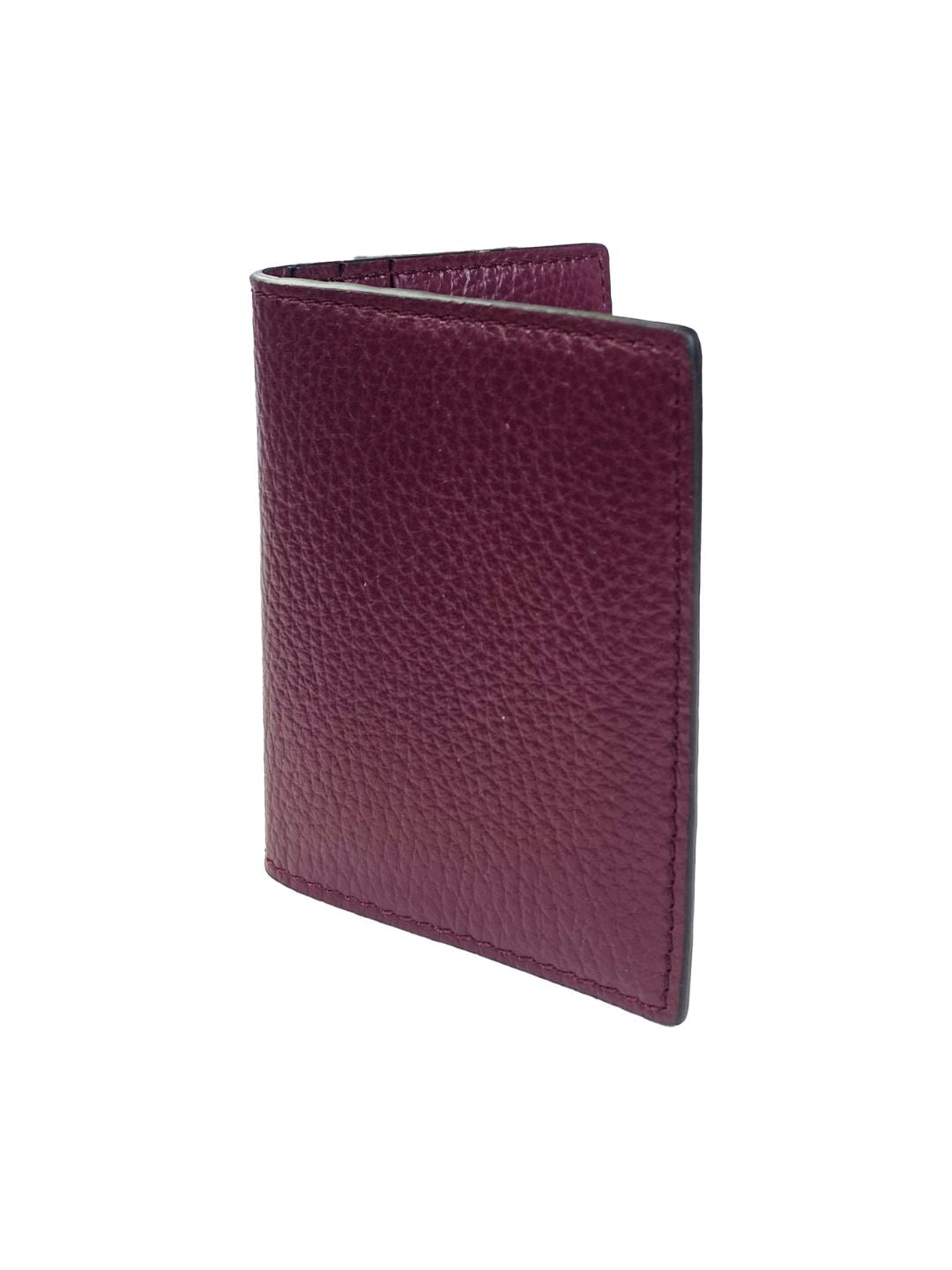 PORTACARTE LIBRETTO IN PELLE BORDEAUX 132