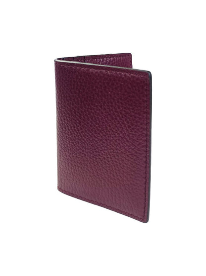 PORTACARTE LIBRETTO IN PELLE BORDEAUX 132