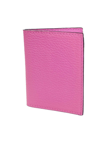 PORTACARTE LIBRETTO IN PELLE ROSA BUBBLE 132