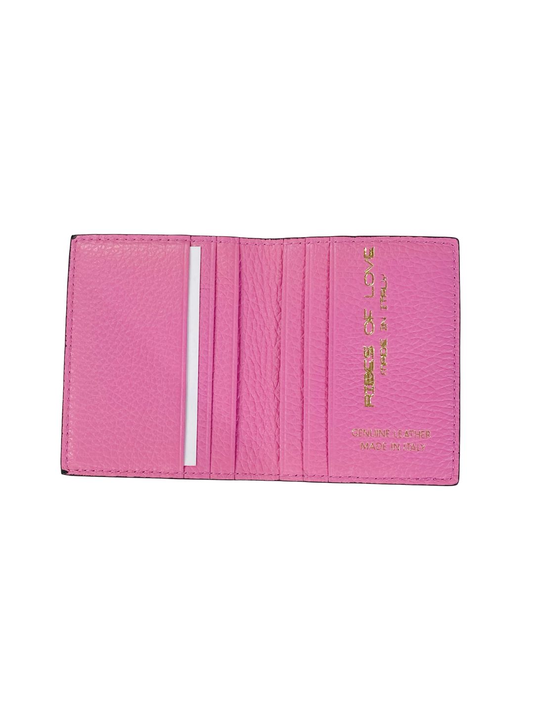 PORTACARTE LIBRETTO IN PELLE ROSA BUBBLE 132