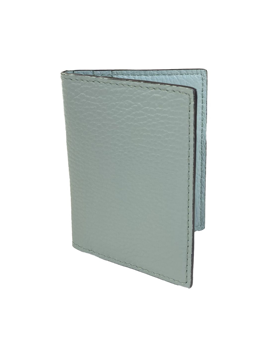 PORTACARTE LIBRETTO IN PELLE MENTA CHIARO 132