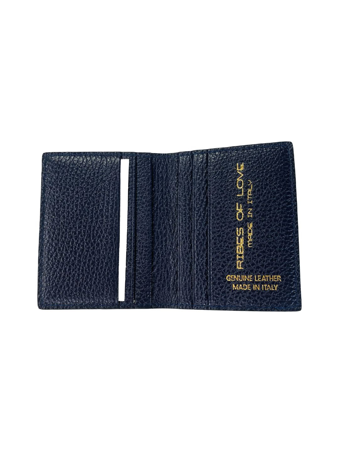 PORTACARTE LIBRETTO IN PELLE BLU 132