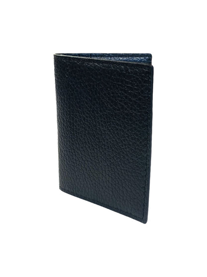 PORTACARTE LIBRETTO IN PELLE NERO 132