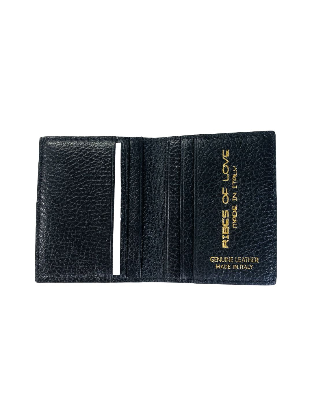 PORTACARTE LIBRETTO IN PELLE NERO 132