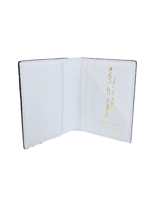PORTACARTE LIBRETTO IN PELLE BIANCO 132