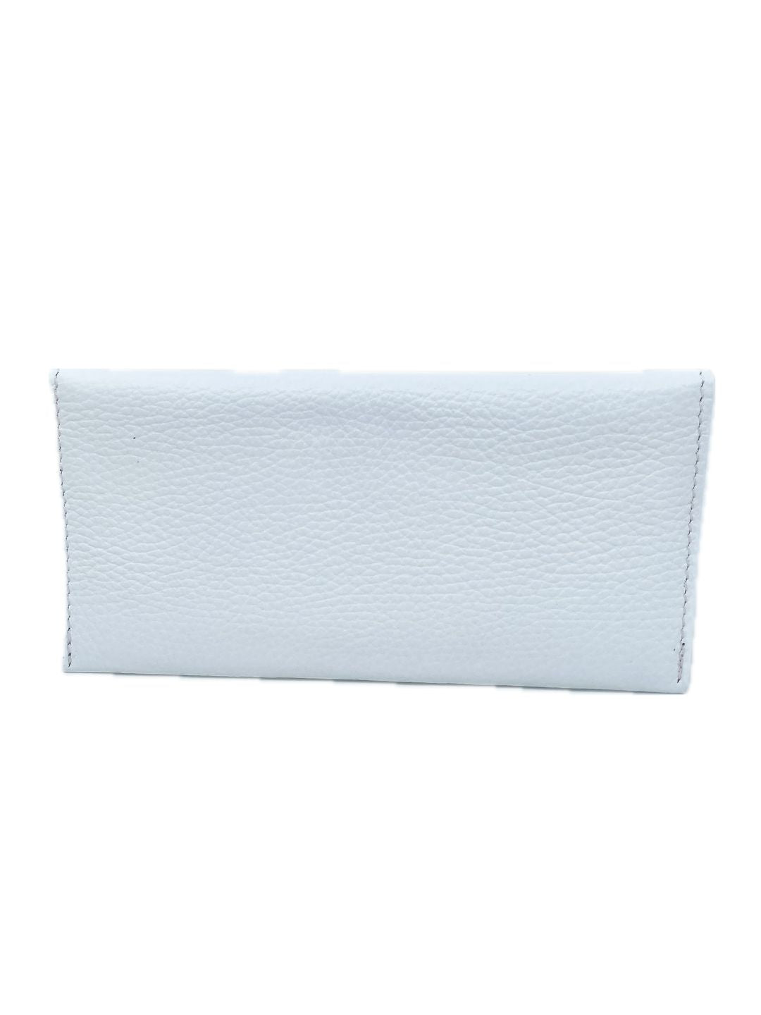 PORTAFOGLIO A BUSTA IN PELLE BIANCO 5022