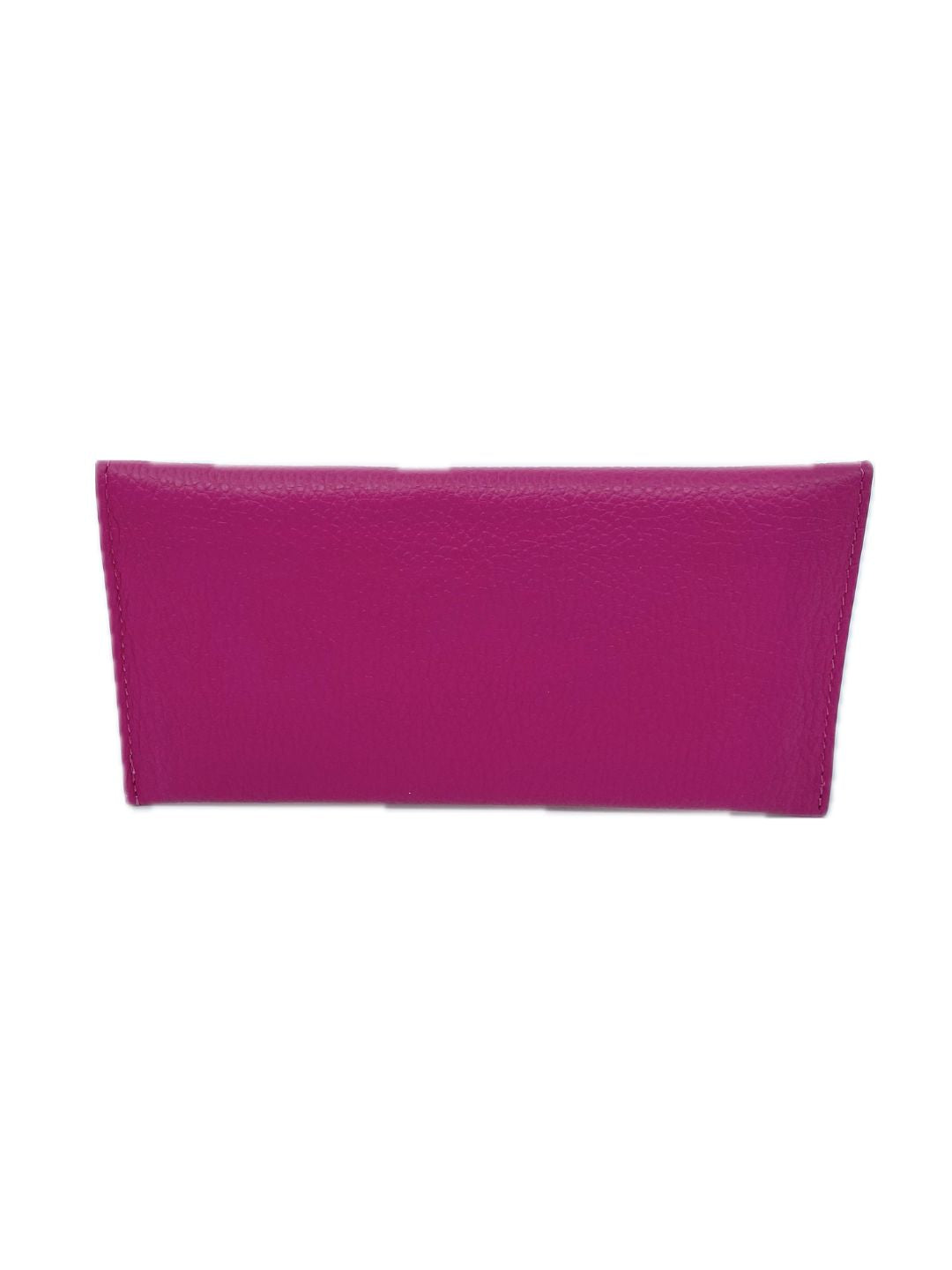 FUCHSIA LEATHER ENVELOPE WALLET 5022