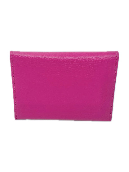 PORTAFOGLIO A BUSTA IN PELLE FUCSIA 5023