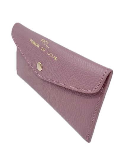 PORTAFOGLIO A BUSTA IN PELLE ROSA ANTICO 5022