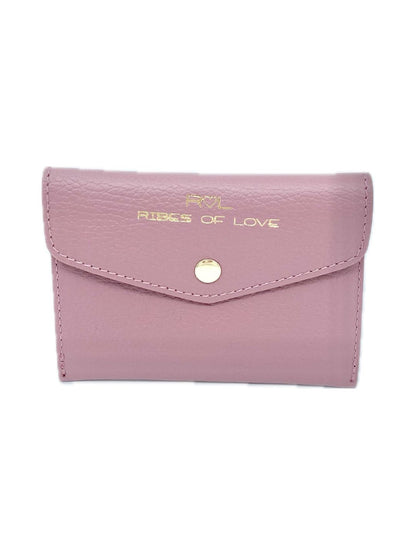 PORTAFOGLIO A BUSTA IN PELLE ROSA CONFETTO 5023