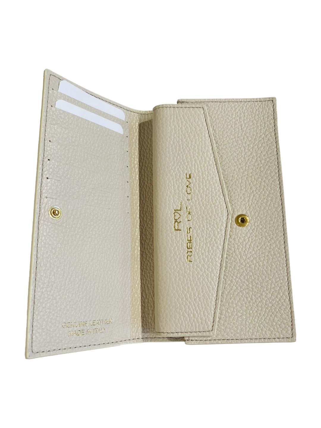 BEIGE LEATHER WALLET WITH MOBILE PHONE HOLDER 5031