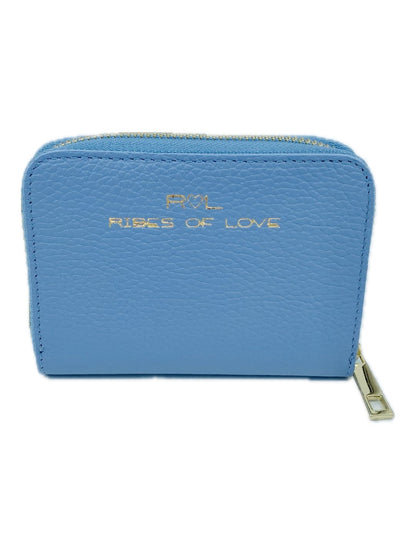 PORTAFOGLIO IN PELLE AZZURRO M5014