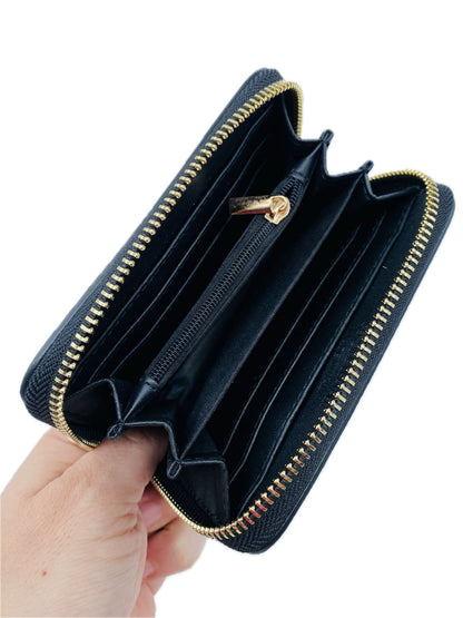 PORTAFOGLIO IN PELLE NERO M5014