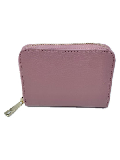 PORTAFOGLIO IN PELLE ROSA CONFETTO M5014