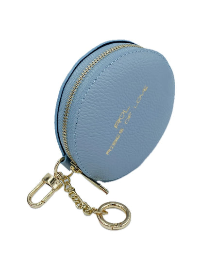 PORTAMONETE ROTONDO AZZURRO 130