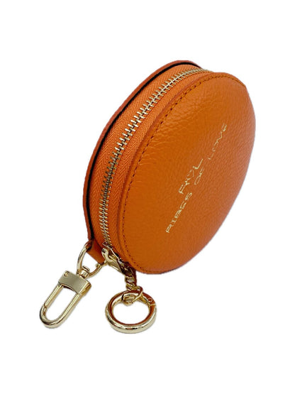 PORTAMONETE ROTONDO ARANCIO 130