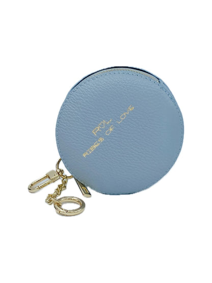 PORTAMONETE ROTONDO AZZURRO 130
