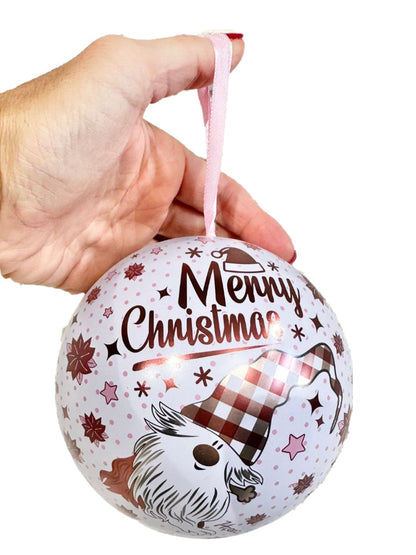 PALLA NATALE CONTENITORE GNOMO