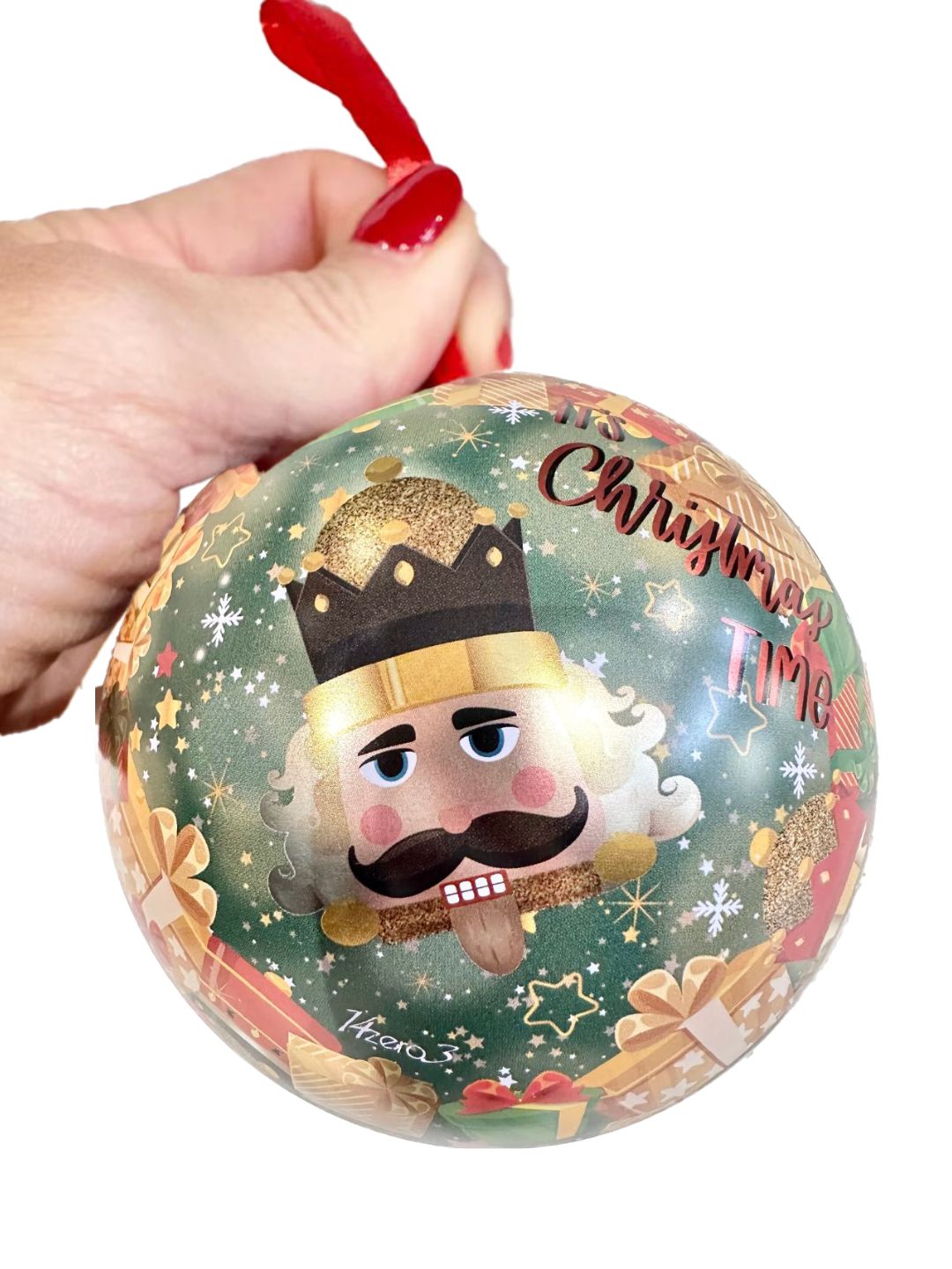 Palla di Natale Apribile Porta Regali Schiaccianoci 🎁