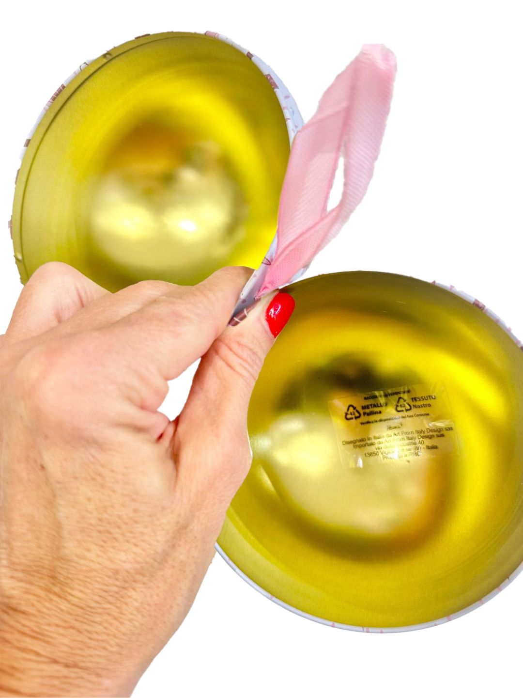 PALLA NATALE CONTENITORE GNOMO