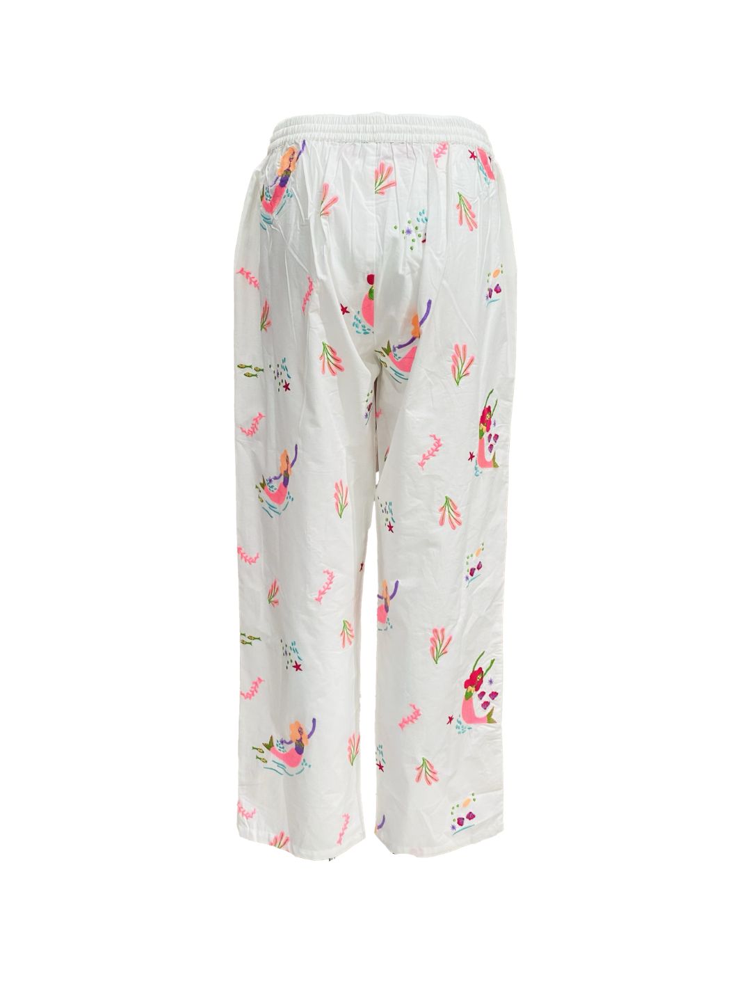 Pantalone Lungo Ricamato in Cotone boho-chic Mod.1