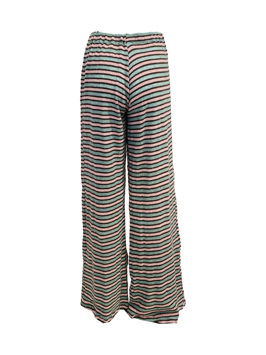Pantalone Palazzo Righe Menta e Rosa Ribes of LOVE