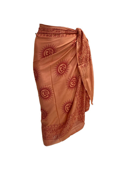 Pareo Ganesha OM collection Arancio Autunnale