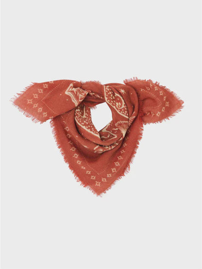 Piccolo Foulard Lana Sasha Terracotta