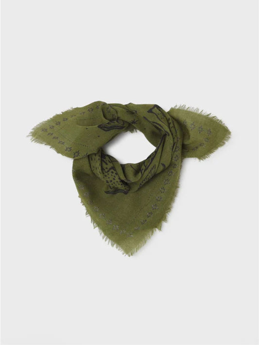 Piccolo Foulard Lana Sasha Verde