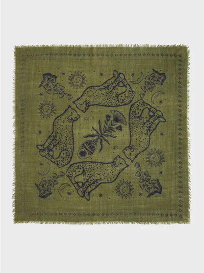 Piccolo Foulard Lana Sasha Verde