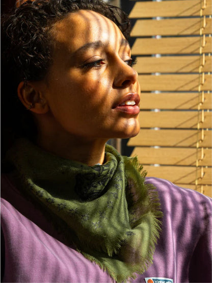 Piccolo Foulard Lana Sasha Verde