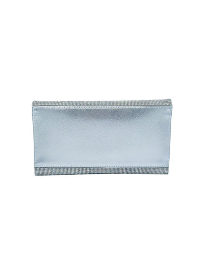 Pochette Busta Strass Argento 6056