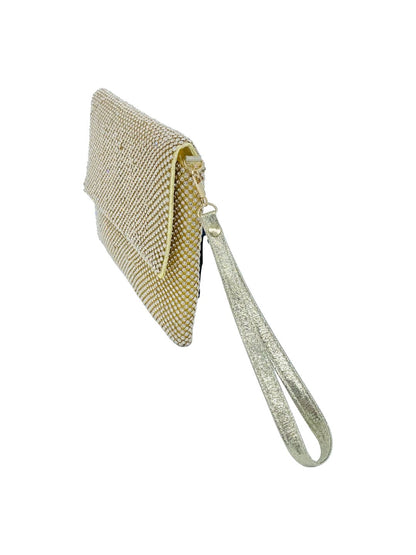 Pochette Busta Strass Oro 2378