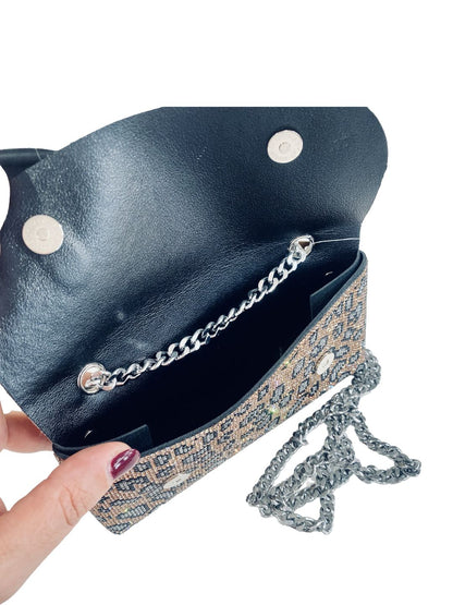 Pochette Strass Bronzo Leopardato 0601