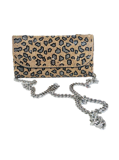 Pochette Strass Bronzo Leopardato 0601