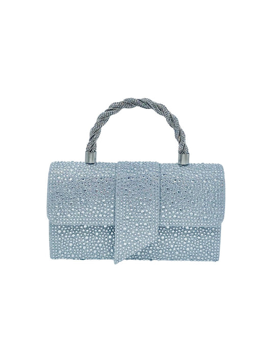 Pochette a Mano Strass Argento 2578